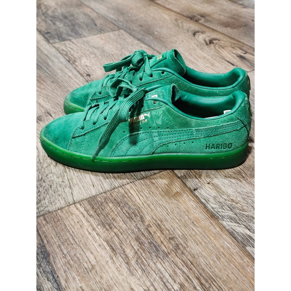 Puma x Haribo Suede Green Gummy Bear Sneakers Low Top 382853-01 Kids 5 C EU 37